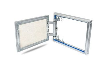 Люк под плитку нажимной Модерн Мини 600х600 мм (ШxВ, 60х60 см) с надежной износоустойчивой петлей, алюминиевый