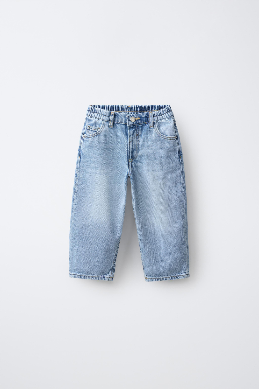 ZARA ДЖИНСЫ BAGGY, ВЫЦВЕТШИЙ СИНИЙ
