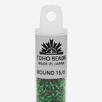 Японский бисер TOHO Round 15/0 (№36), с внутренним серебрением, прозрачный