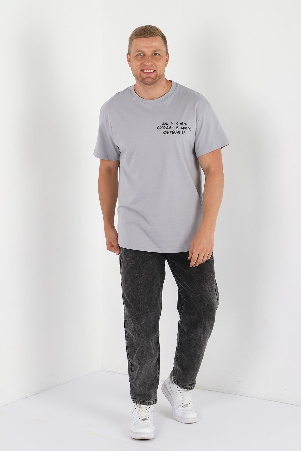 Футболка мужская Кэш-3 Виотекс СВЕТЛО-СЕРЫЙ