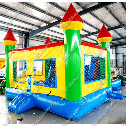 Надувной батут «Домик с бассейном» 8*5*3 м