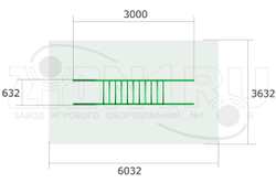 Лаз Кольца ЭЛ008 для детской площадки