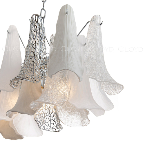 Люстра Cloyd WASABI C8 / шир. 111 см - керамика - хром (арт.11451)