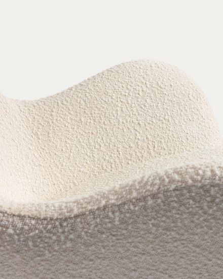 Кресло-качалка Vania из белой ткани букле Испания