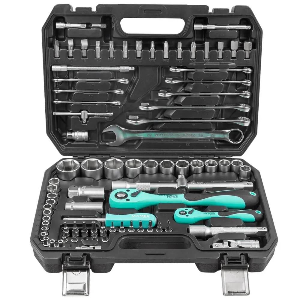 Набор инструментов PROFI 82пр. 1/4'',1/2''(6гр)(4-32мм) MAMEDFORCE MF-4821-5