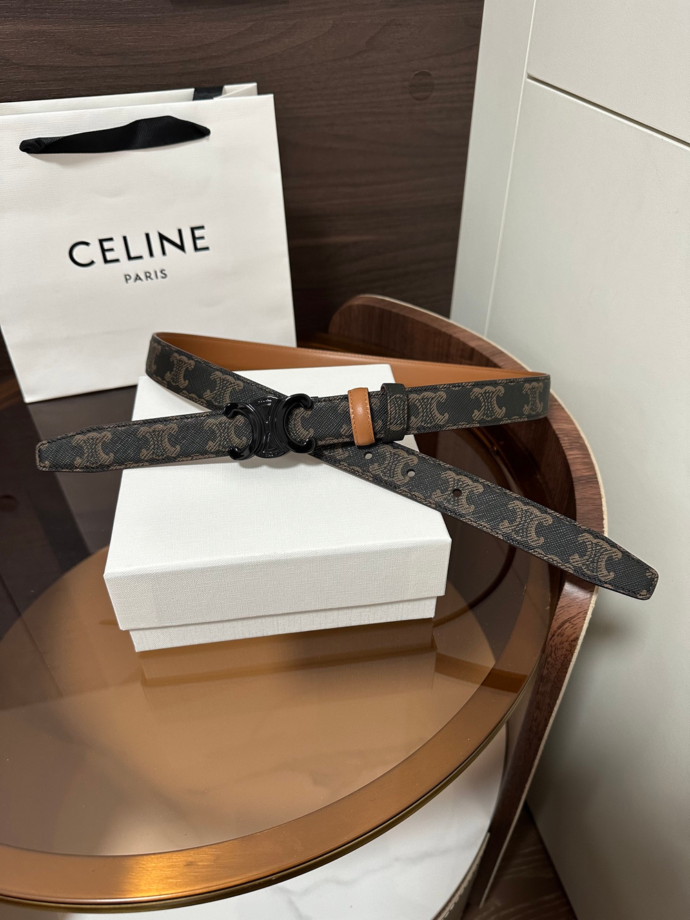 TAURILLON Кожаный двусторонний ремень с логотипом