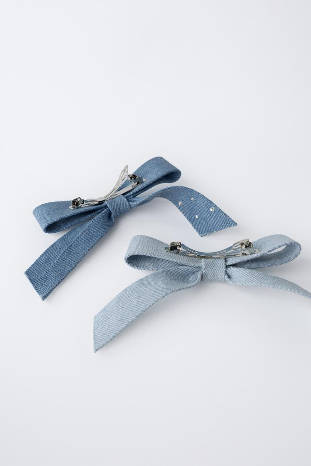 ZARA НАБОР ИЗ ДВУХ ЗАКОЛОК ДЛЯ ВОЛОС, СИНИЙ