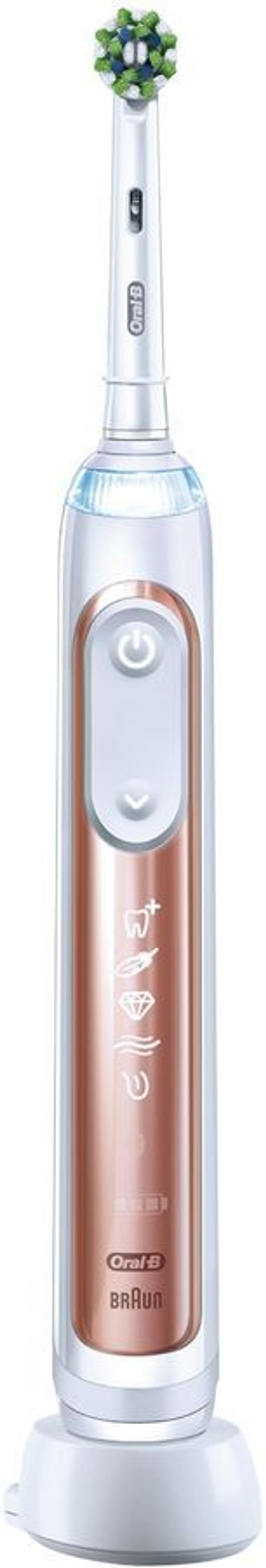 Зубная щетка электрическая Oral-B Genius X Lite Rose Gold D706.513.6 белый/розовый