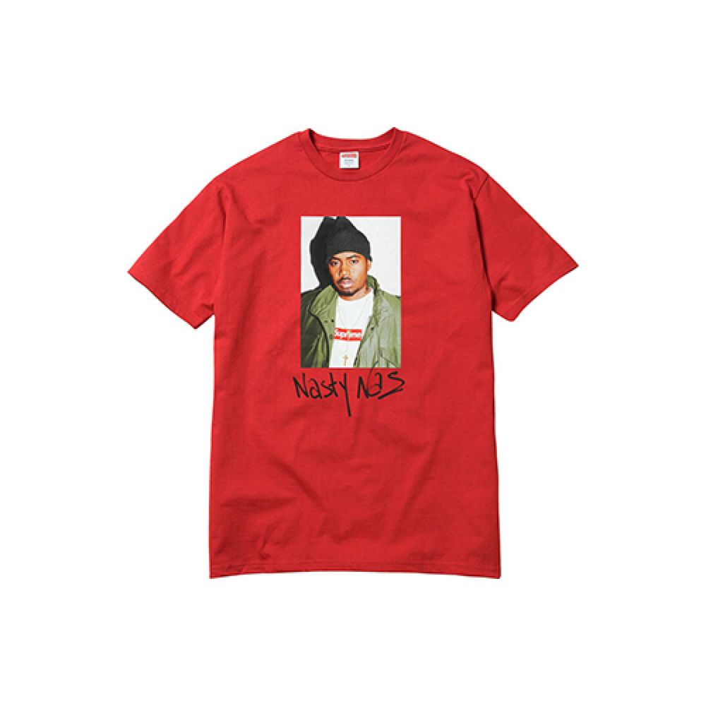 Supreme FW17 Nas Tee Red T