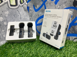 Беспроводная система Boya BY-V20, 2.4 ГГц, TX+TX+RX, USB-C