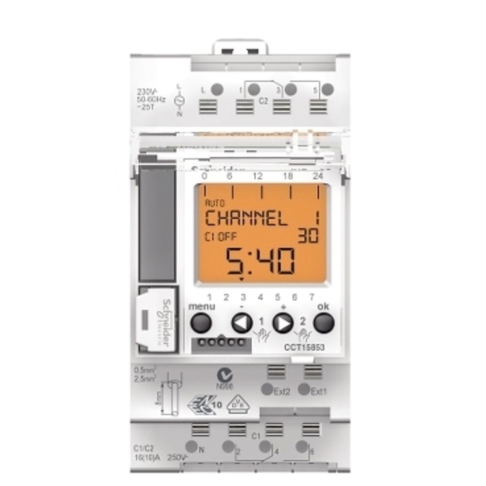 15853 Реле времени IHP+2C 10A 7ч