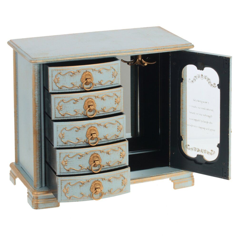 GAEM Шкатулка для украшений музыкальная, L21 W12 H19 см