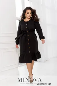 Платье 2392-черный Minova