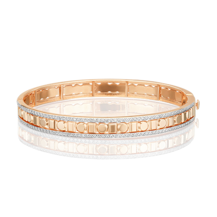 Браслет жесткий из комбинированного золота с фианитами 05-0861-00-401-1111