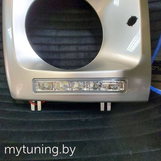 Дневные ходовые огни для Mercedes G-Class W463 (01-12) серебристые