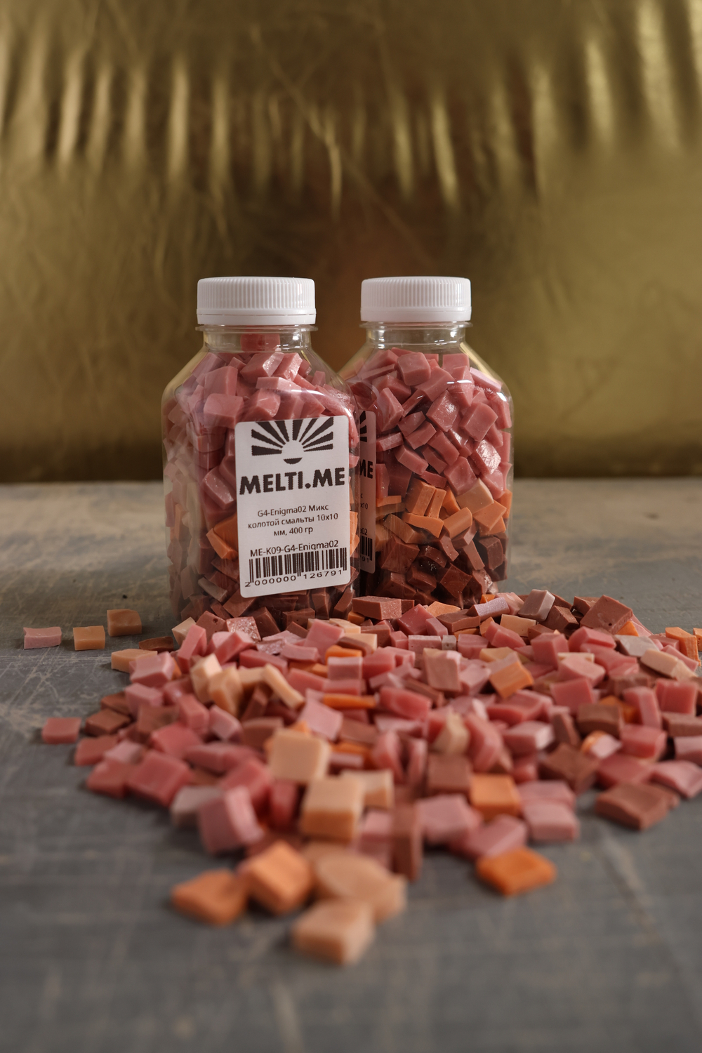 G4-Enigma02 Микс колотой смальты 10х10 мм, 400 гр