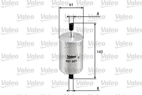 VALEO - 587001-VAL - Fuel Filter