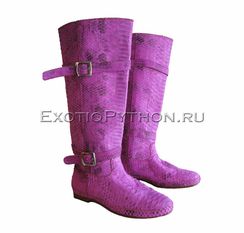 Сапоги из кожи питона SH-107
