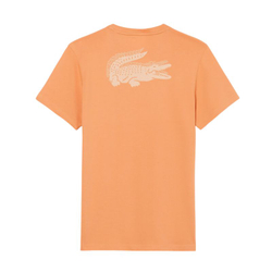 Мужская теннисная футболка Lacoste Ultra Dry Crocodile Graphic - blossom/angie