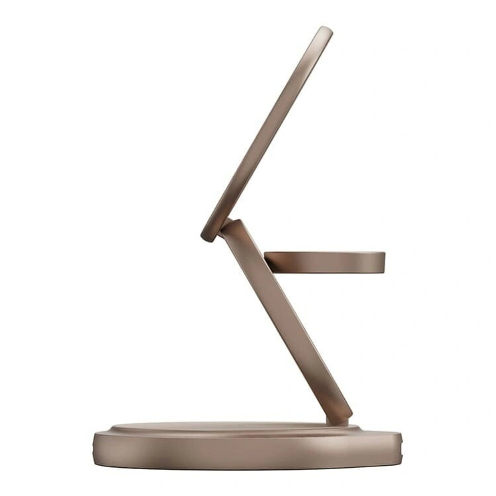 Беспроводное зарядное устройство EnergEA Bazic GoMag GYRE 3-in-1 magnetic foldable 360 rotating 15W, Gold (GM-GYRE360-GLD)