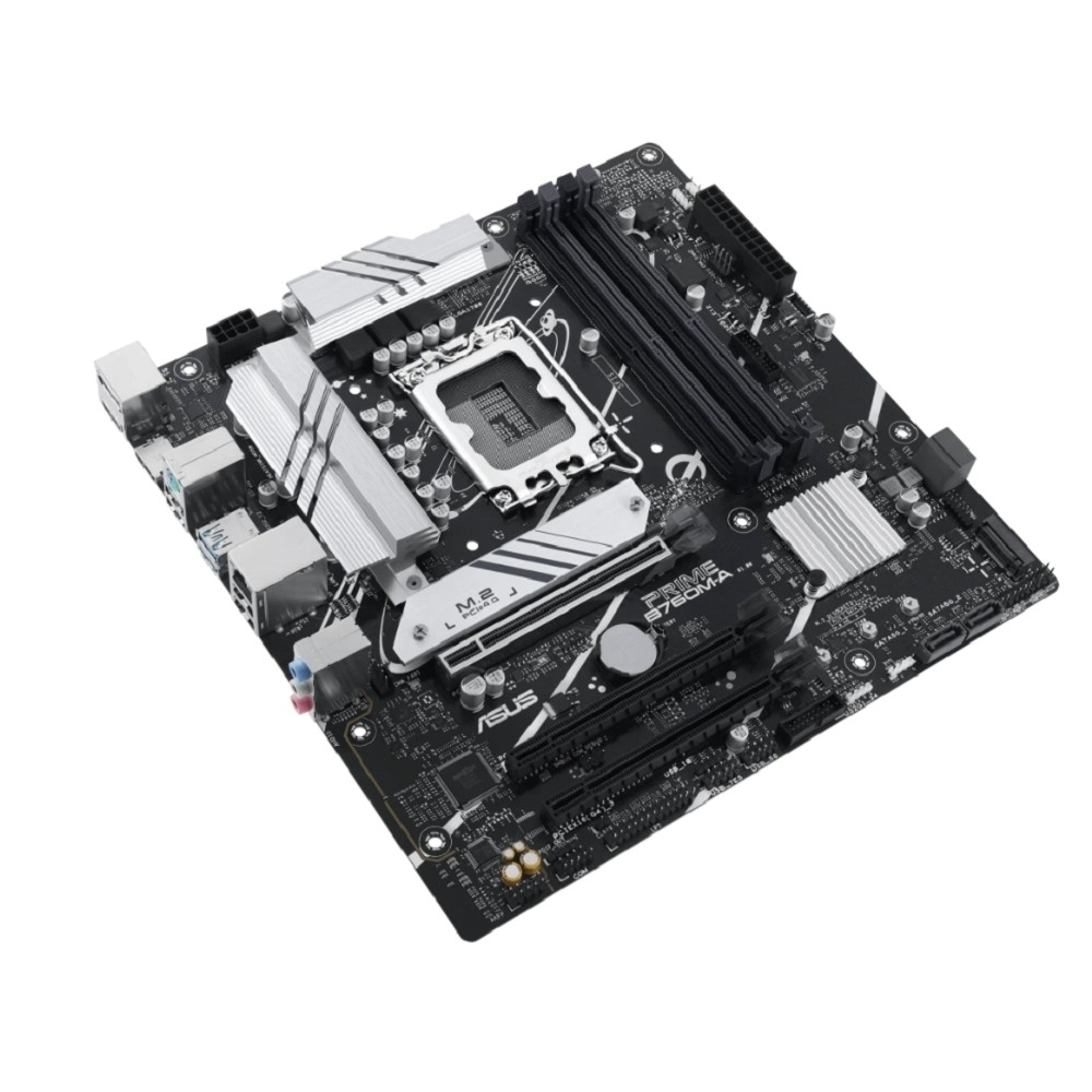 Материнская плата ASUS PRIME B760M-A-CSM (Socket 1700, mATX, 4xDDR5(128GB), DP / 2*HDMI, 3xPCIe 4.0x16, 4xSATA 6Gb / s, 2*M2, 2,5xLAN, 2xUSB 3.1, 4xUSB 2.0, 1xPS / 2)
