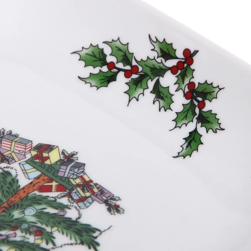 Блюдо керамическое «Ёлочка» с ручками 24*19*3,8см