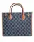 Маленькая сумка-тоут Gucci GG Supreme из парусины синий