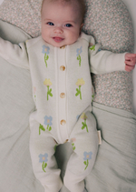 Комбинезон вязаный (цветочные мечты)