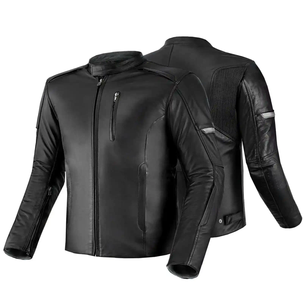кожаная мотокуртка SHIMA Hunter+ 2.0 Black