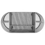 Подставка-органайзер металлическая BRAUBERG, 9 секций, 105х220х110 мм, серебро, 237419