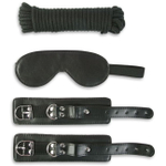 Набор для бондажа из трех предметов (Цвет: черный)