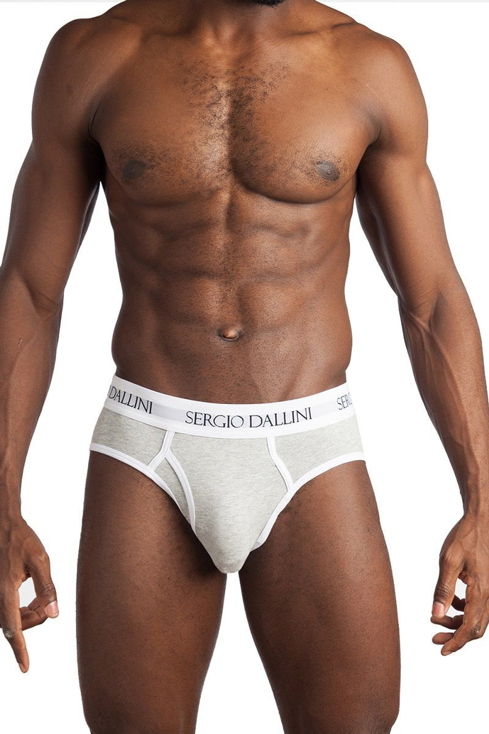 Мужские трусы-слипы с гульфиком из премиального хлопкового материала (Размер: M) (Цвет: синий)