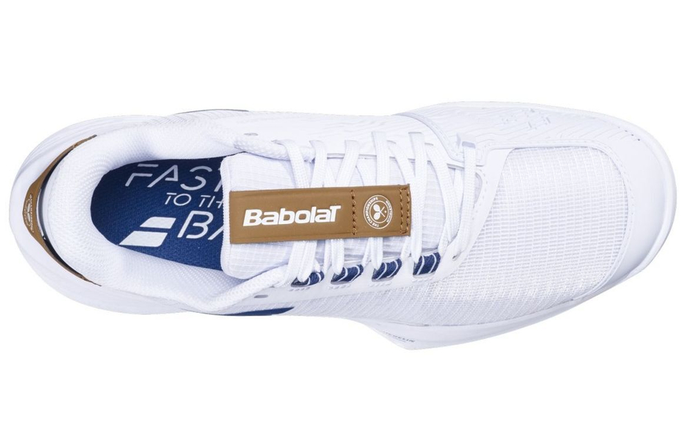 Женские теннисные кроссовки Babolat Jet Tere 2 Wimbledon All Court - white/blue navy
