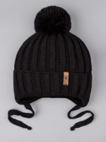 Шапка для мальчика осенняя на завязках