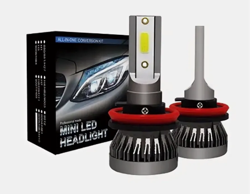 Автолампа LED  МИНИ НB4 (9006) к-т (радиатор) mini 15W 12V HeadLight/C1