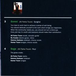 Ali Farka Toure & Ry Cooder: Talking Timbuktu (CD)