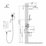 Душевая система Timo PETRUMA SX-5049/17SM золото матовое