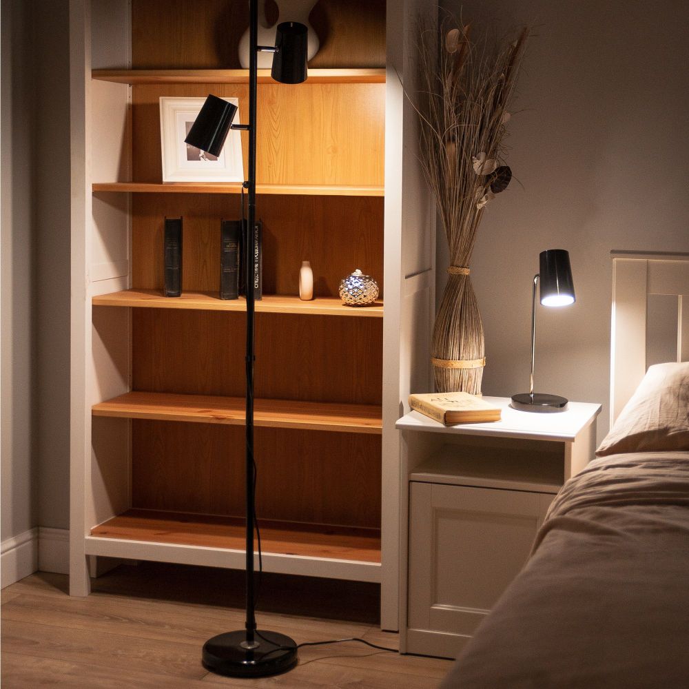 ULM-B600 6W-4500K-DIM BLACK Светильник настольный светодиодный. 6W. Сенсорный выключатель. Диммер. Черный. ТМ Uniel