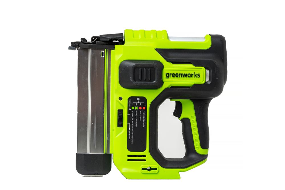 Нейлер аккумуляторный Greenworks, GD24BN, 3400707,24v, без АКБ и ЗУ