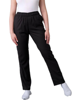 Брюки медицинские женские Тезис TZ315, на резинке со шнурком, черный, 44