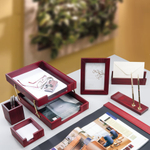 Набор настольный BESTAR "Osiris" из массива дерева (сепетир), 7 предметов, цвет "красное дерево", 236389