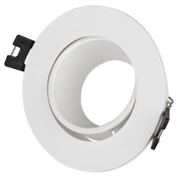 Светильник встраиваемый декоративный ЭРА KL90 WH под лампу MR16 GU5.3 белый пластиковый