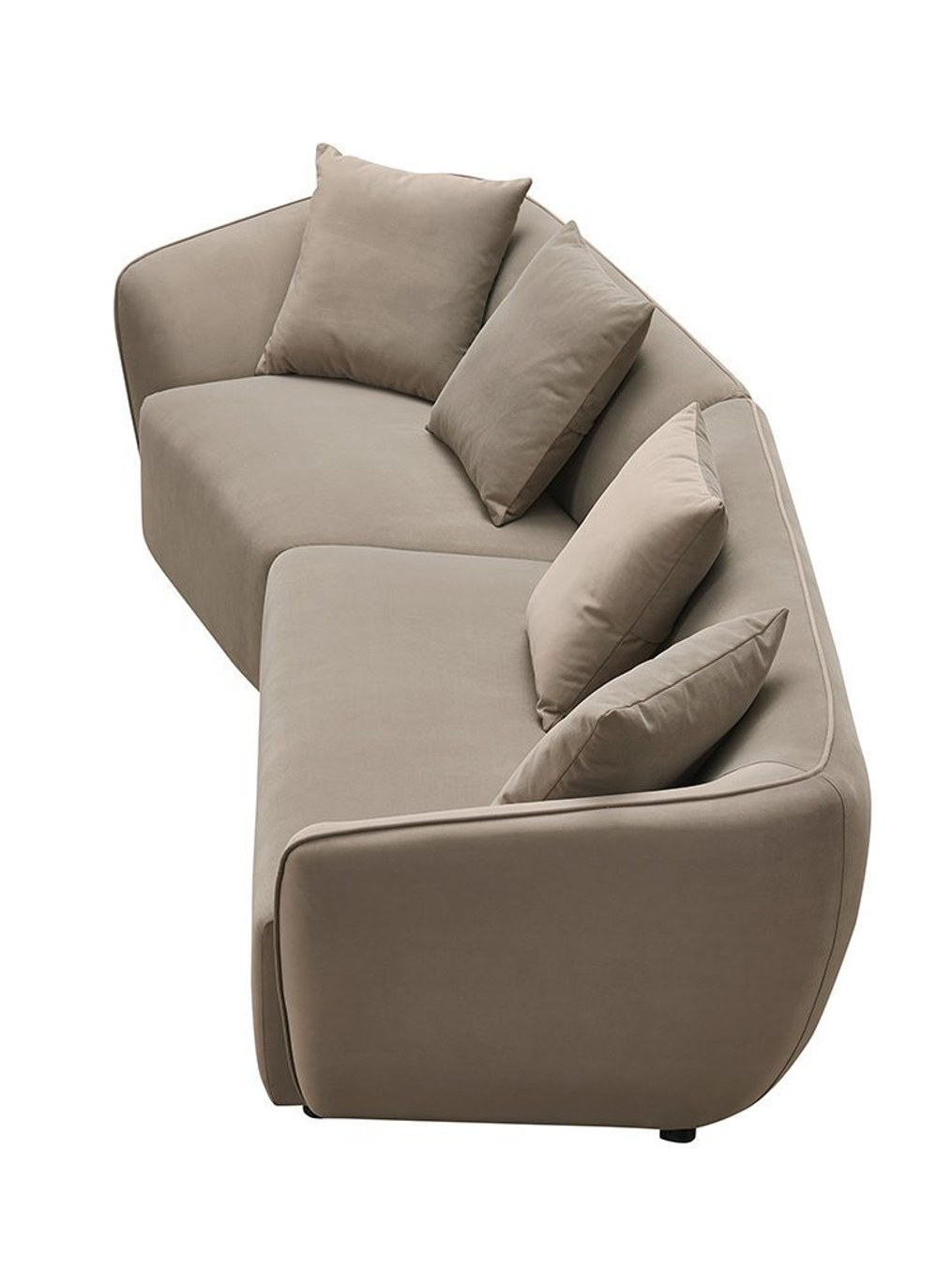 Диван ROCKS SF024 4-х местный угловой бежевый 5100-5 угол левый