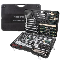 Набор инструментов 180пр.1/4''&amp;3/8''&amp;1/2''180пр. (6-гран.)(4-32мм) RockForce##Rock FORCE RF-41802-5