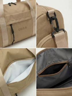 Сумка спортивная QOZA Limited Edition, бежевая, 21 л