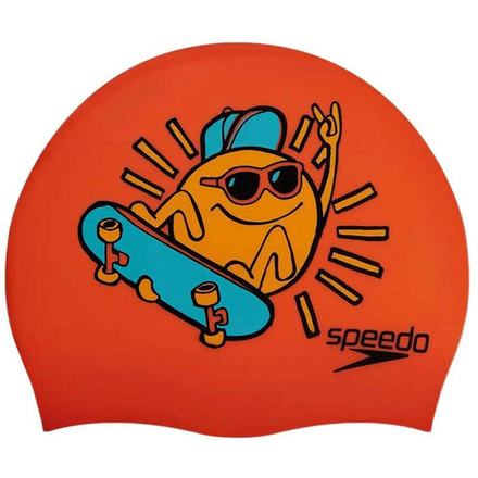 Шапочка для плавания детская SPEEDO Boom Silicone Cap Jr,8-0838615955, силикон