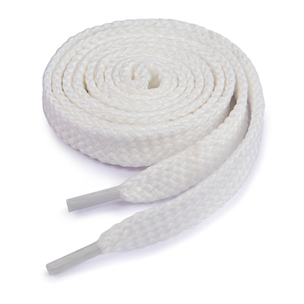 Шнурки для обуви, т.5, цв.белый, 100% полиэфир, 1 пара