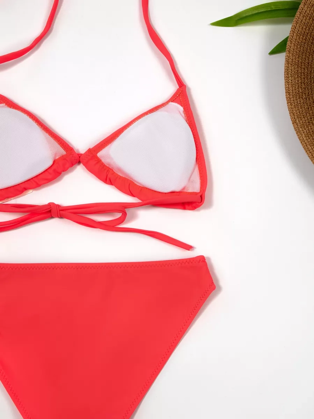 купальник раздельный 3 в 1 кроп топ парео и трусики