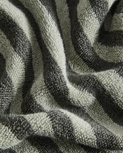 ZARA HOME БАННОЕ ПОЛОТЕНЦЕ С ЦВЕТНЫМИ ПОЛОСКАМИ, ЗЕЛЕНЫЙ