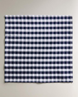 ZARA HOME НАБОР САЛФЕТОК В КЛЕТКУ ВИШИ (2 ШТ.), СИНИЙ